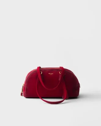 Torba Prada Bowling Medium z zamszu