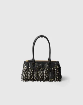 Torba Prada Galleria Medium z nappa, frędzlami i ćwiekami Torba Prada Galleria Medium z nappa, frędzlami i ćwiekami