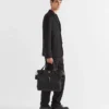 Torba z materiału Re-Nylon i skóry Saffiano Torba z materiału Re-Nylon i skóry Saffiano