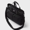 Torba z materiału Re-Nylon i skóry Saffiano Torba z materiału Re-Nylon i skóry Saffiano