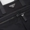 Torba z materiału Re-Nylon i skóry Saffiano Torba z materiału Re-Nylon i skóry Saffiano