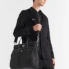 Torba z materiału Re-Nylon i skóry Saffiano Torba z materiału Re-Nylon i skóry Saffiano
