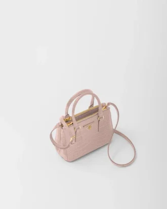 Torebka Prada Galleria Mini z skóry krokodyla