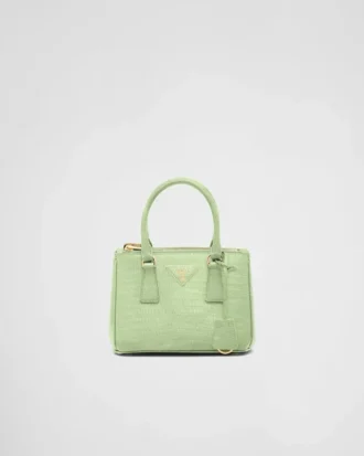 Torebka Prada Galleria Mini ze skóry jaszczurki