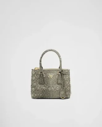 Torebka Prada Galleria Mini ze skóry jaszczurki