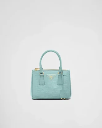 Torebka Prada Galleria Mini ze skóry jaszczurki
