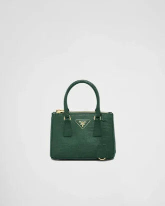 Torebka Prada Galleria Mini ze skóry jaszczurki