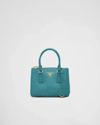 Torebka Prada Galleria Mini ze skóry jaszczurki