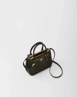 Torebka Prada Galleria Mini ze skóry jaszczurki