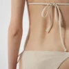 Trójkątny top bikini z dżerseju z kryształkami Trójkątny top bikini z dżerseju z kryształkami