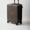 Walizka na kółkach ze skóry Saffiano