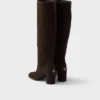 Zamszowe buty na obcasie Zamszowe buty na obcasie