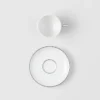 Zestaw czterech porcelanowych filiżanek do espresso – paski Zestaw czterech porcelanowych filiżanek do espresso – paski