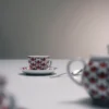 Zestaw czterech porcelanowych filiżanek do espresso – Vienna Red Zestaw czterech porcelanowych filiżanek do espresso – Vienna Red