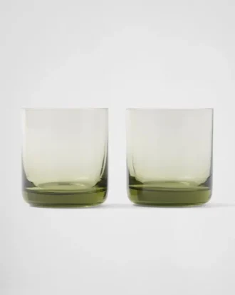 Zestaw dwóch kryształowych szklanek typu tumbler – Plinth