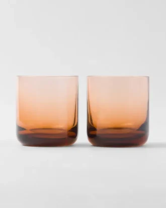Zestaw dwóch kryształowych szklanek typu tumbler – Plinth