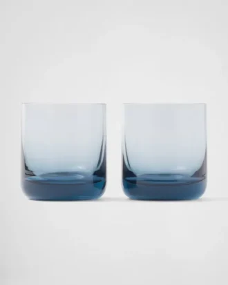 Zestaw dwóch kryształowych szklanek typu tumbler – Plinth
