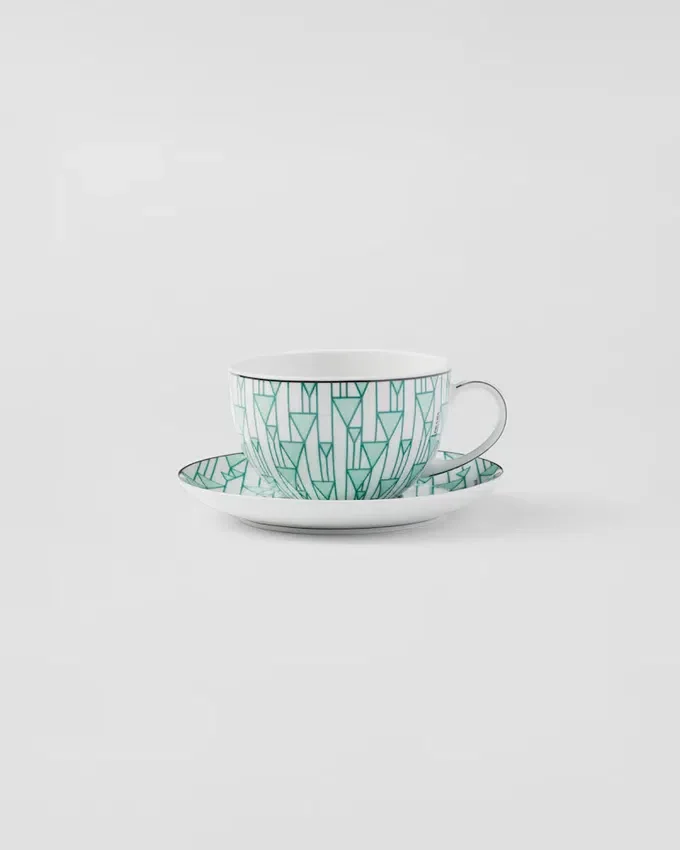 Zestaw dwóch porcelanowych filiżanek do cappuccino – Vienna Green Zestaw dwóch porcelanowych filiżanek do cappuccino – Vienna Green