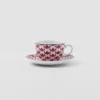 Zestaw dwóch porcelanowych filiżanek do cappuccino – Vienna Red Zestaw dwóch porcelanowych filiżanek do cappuccino – Vienna Red