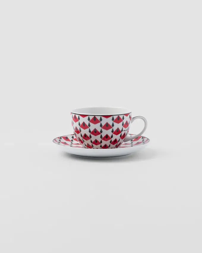 Zestaw dwóch porcelanowych filiżanek do cappuccino – Vienna Red Zestaw dwóch porcelanowych filiżanek do cappuccino – Vienna Red