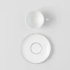 Zestaw dwóch porcelanowych filiżanek do herbaty – paski Zestaw dwóch porcelanowych filiżanek do herbaty – paski