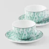 Zestaw dwóch porcelanowych filiżanek do herbaty – Vienna Green Zestaw dwóch porcelanowych filiżanek do herbaty – Vienna Green