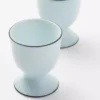 Zestaw dwóch porcelanowych kubeczków na jajka – Celadon