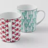 Zestaw dwóch porcelanowych kubków – Vienna Red i Vienna Green Zestaw dwóch porcelanowych kubków – Vienna Red i Vienna Green