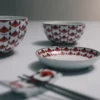 Zestaw dwóch porcelanowych miseczek na sos – Vienna Red