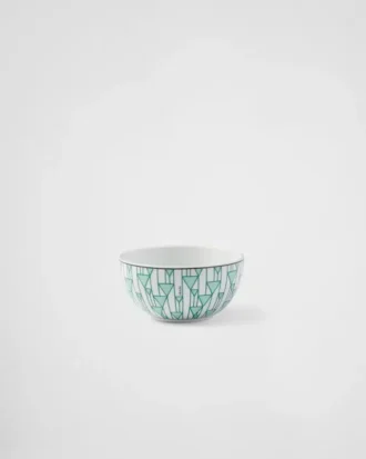 Zestaw dwóch porcelanowych misek do ryżu lub płatków śniadaniowych – kolor Vienna Green