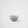 Zestaw dwóch porcelanowych misek do ryżu lub płatków śniadaniowych – paski