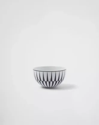 Zestaw dwóch porcelanowych misek do ryżu lub płatków śniadaniowych – paski