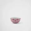 Zestaw dwóch porcelanowych misek do ryżu lub płatków śniadaniowych – Vienna Red