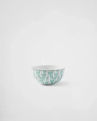 Zestaw dwóch porcelanowych misek do zupy – Vienna Green
