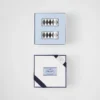 Zestaw dwóch porcelanowych podstawek pod pałeczki – szachownica