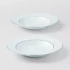 Zestaw dwóch porcelanowych talerzy do zupy – Celadon