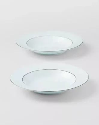 Zestaw dwóch porcelanowych talerzy do zupy – Celadon
