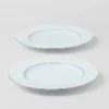 Zestaw dwóch porcelanowych talerzy obiadowych – Celadon Zestaw dwóch porcelanowych talerzy obiadowych – Celadon