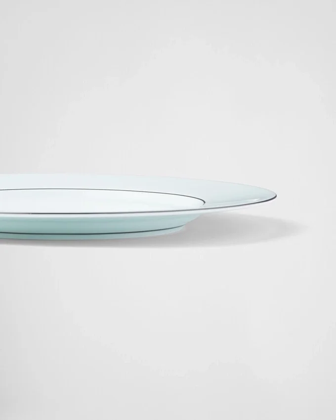 Zestaw dwóch porcelanowych talerzy obiadowych – Celadon Zestaw dwóch porcelanowych talerzy obiadowych – Celadon