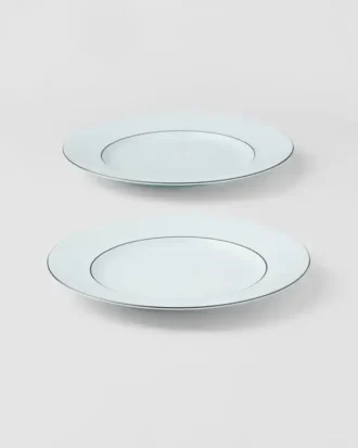 Zestaw dwóch porcelanowych talerzyków deserowych – Celadon