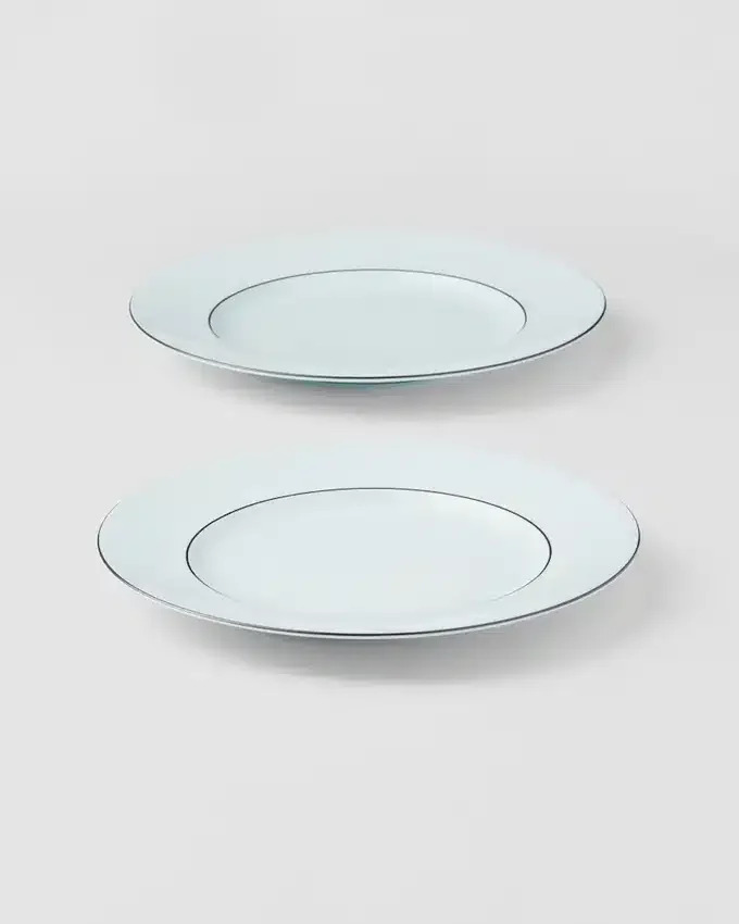 Zestaw dwóch porcelanowych talerzyków deserowych – Celadon Zestaw dwóch porcelanowych talerzyków deserowych – Celadon