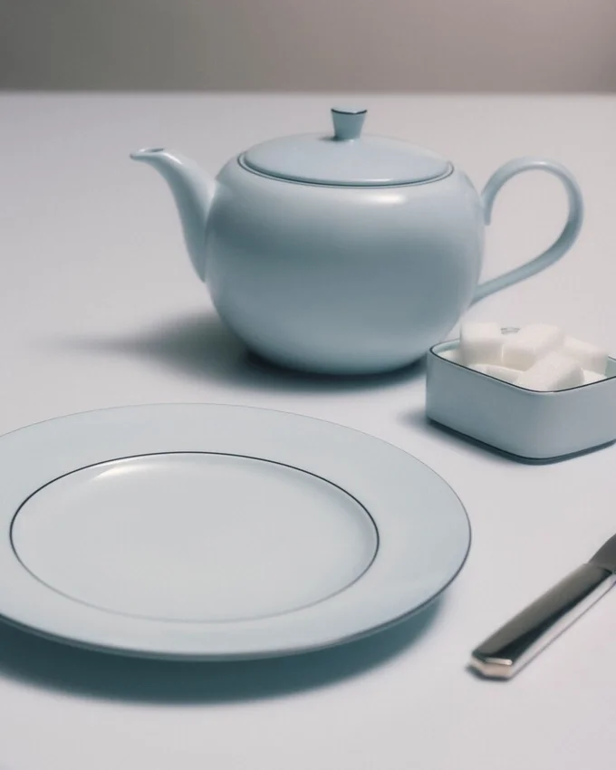 Zestaw dwóch porcelanowych talerzyków deserowych – Celadon Zestaw dwóch porcelanowych talerzyków deserowych – Celadon